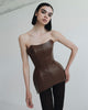 Icon - Leather Brown Corset