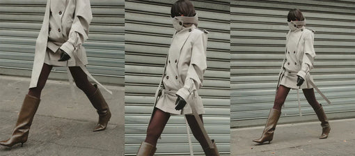 This season, the trench coat comes with new rules and proportions - Nina Rajak shows us how to wear it