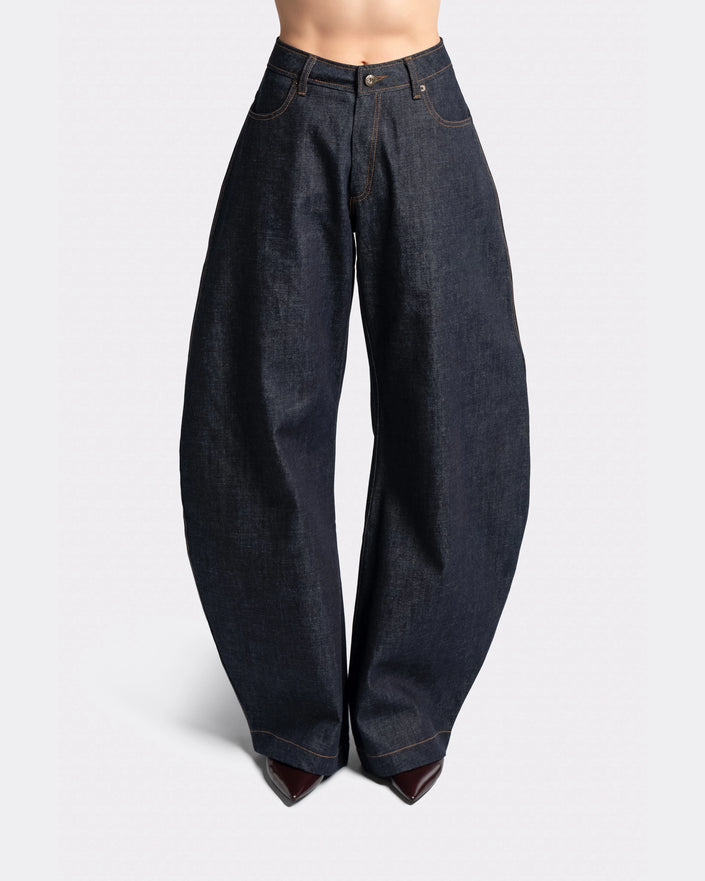 ROUND LEG / WIDE DENIM