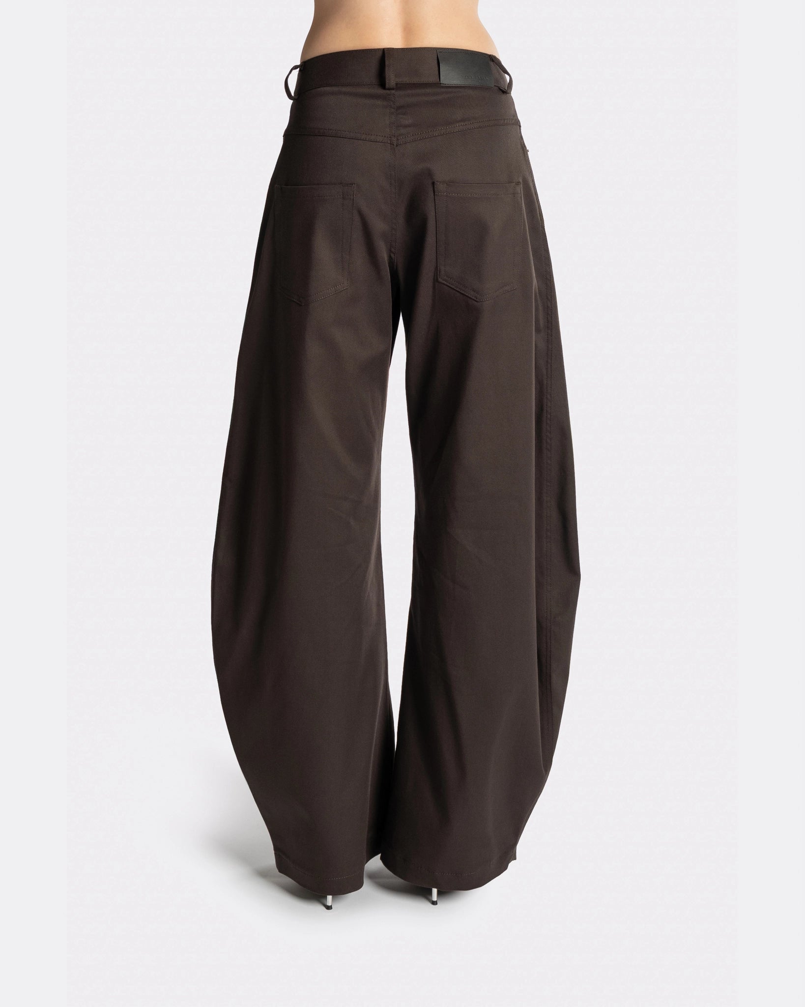 ROUND LEG / WIDE BROWN - Back