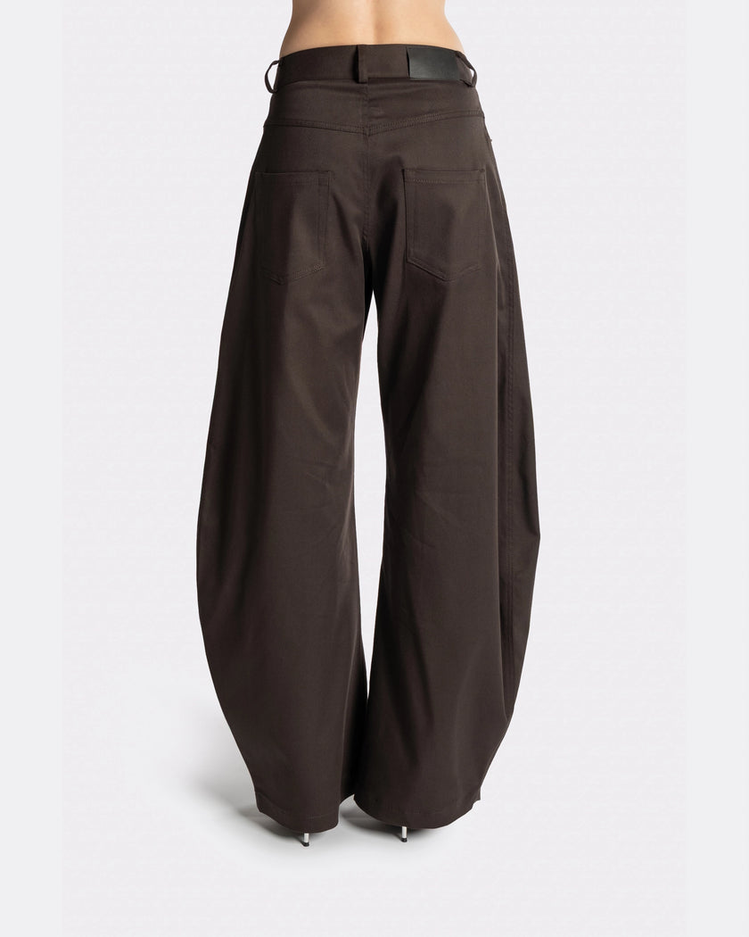 ROUND LEG / WIDE BROWN - Back