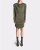 DRAPPED LS T-DRESS