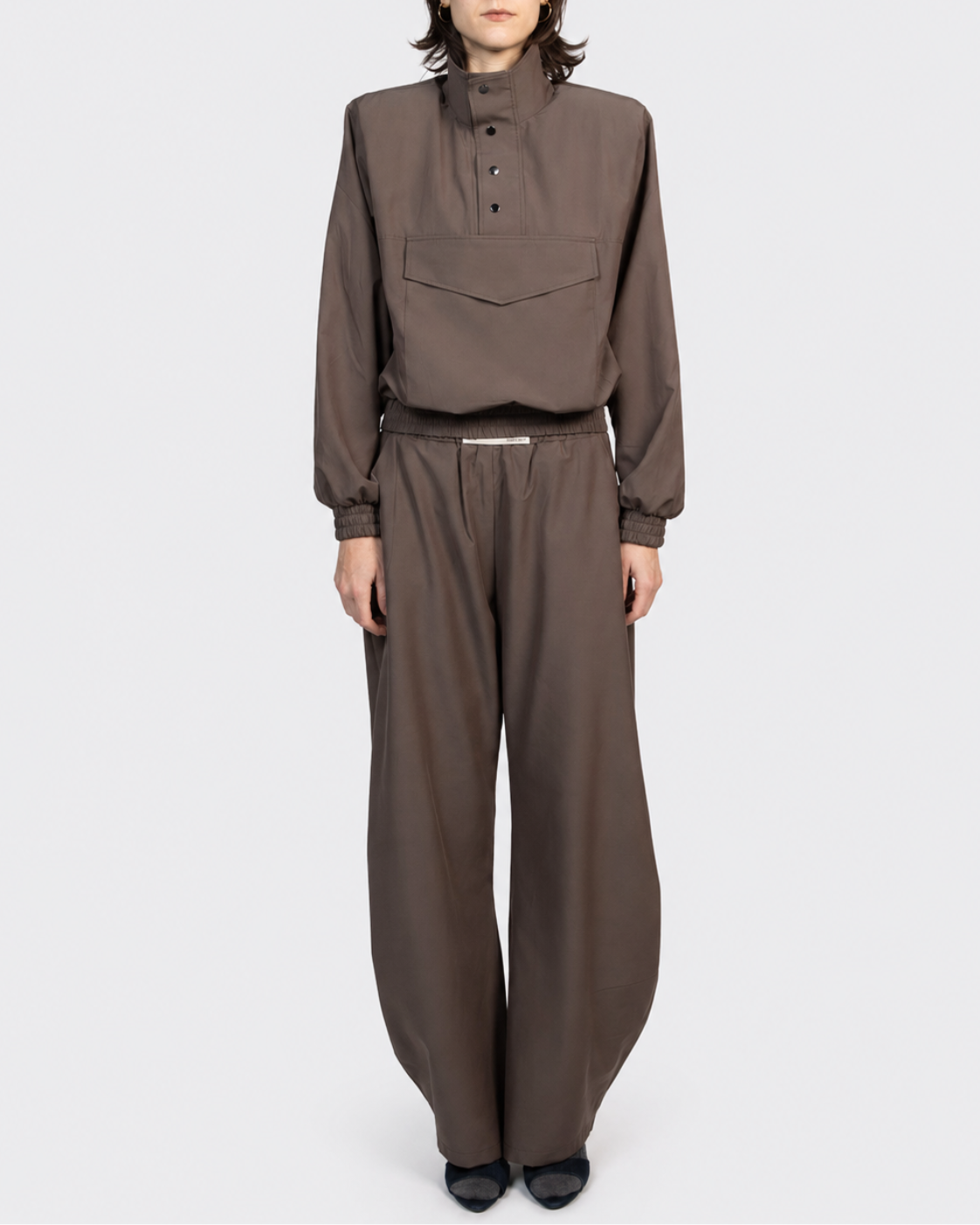 COTTON HALF-ZIP SHIRT