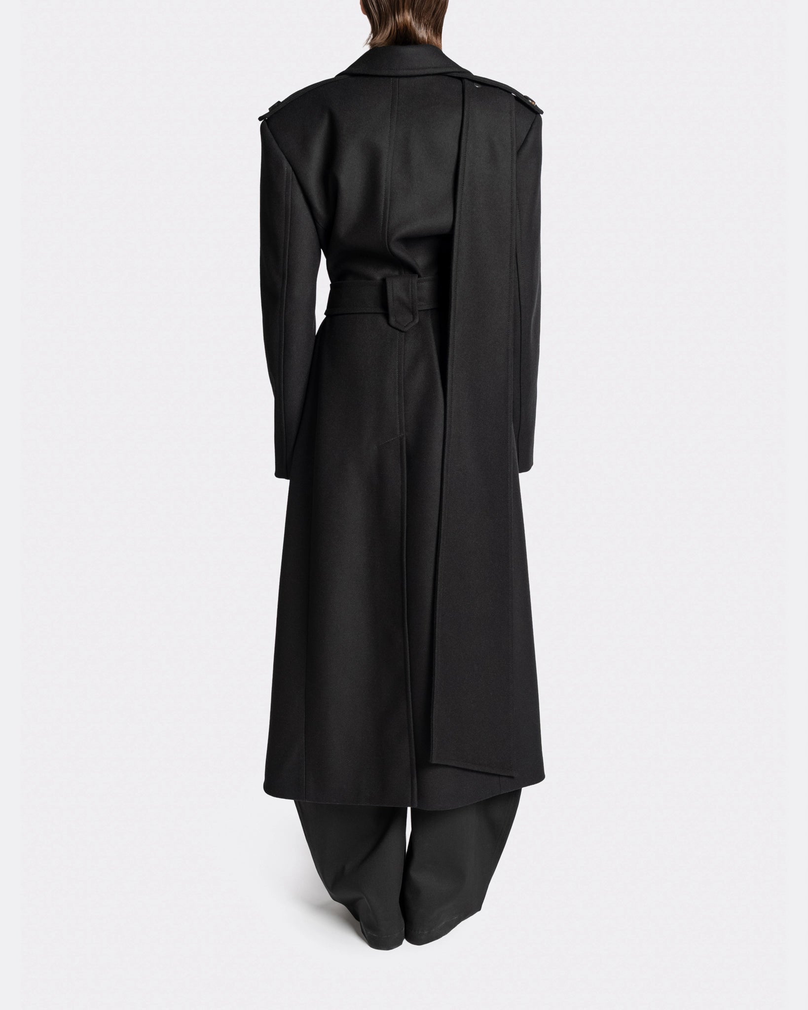 LONG COAT STOLE BLACK