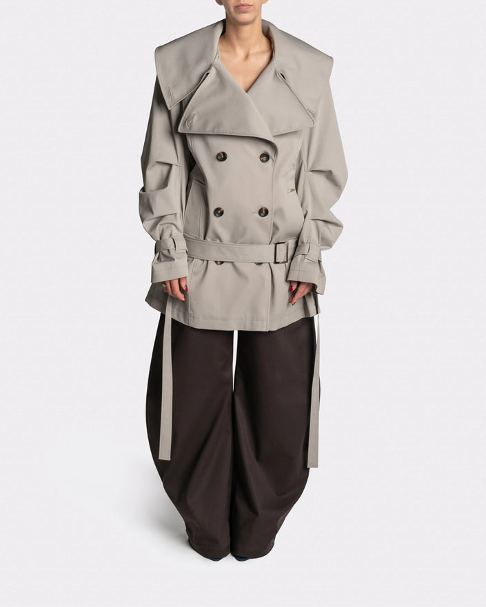 COLLAR TRENCH - Front | Nina Rajak Atelier