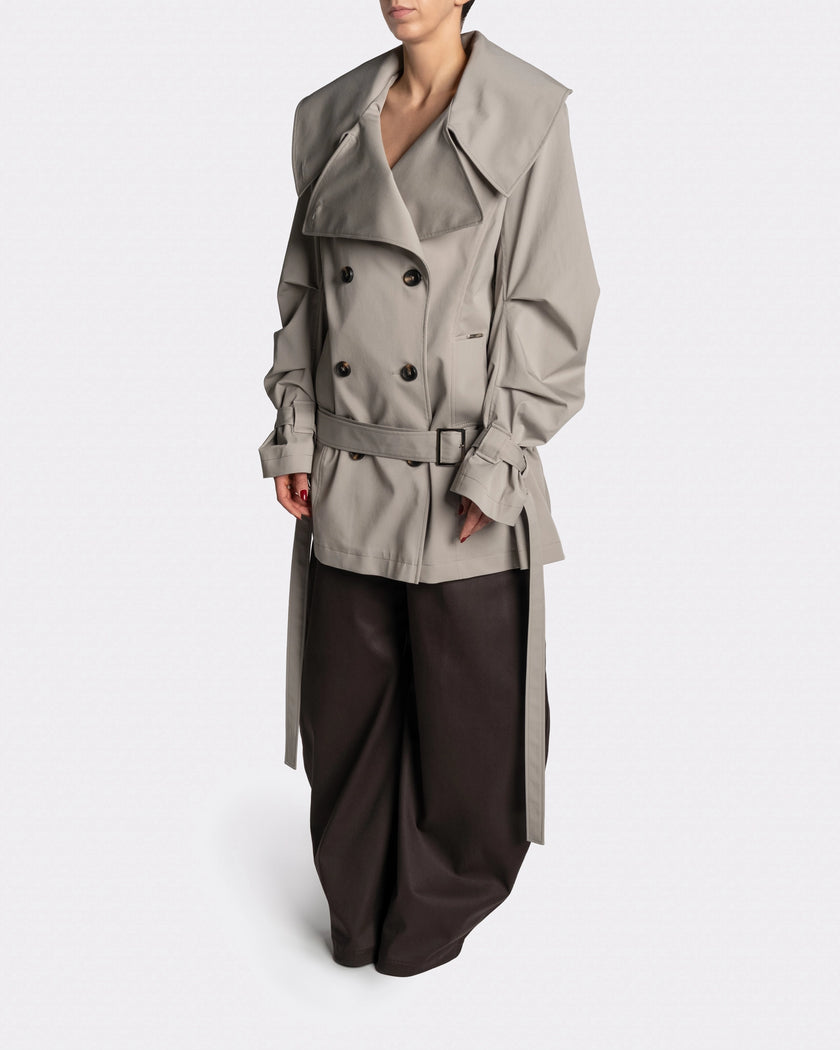 COLLAR TRENCH - Side | Nina Rajak Atelier