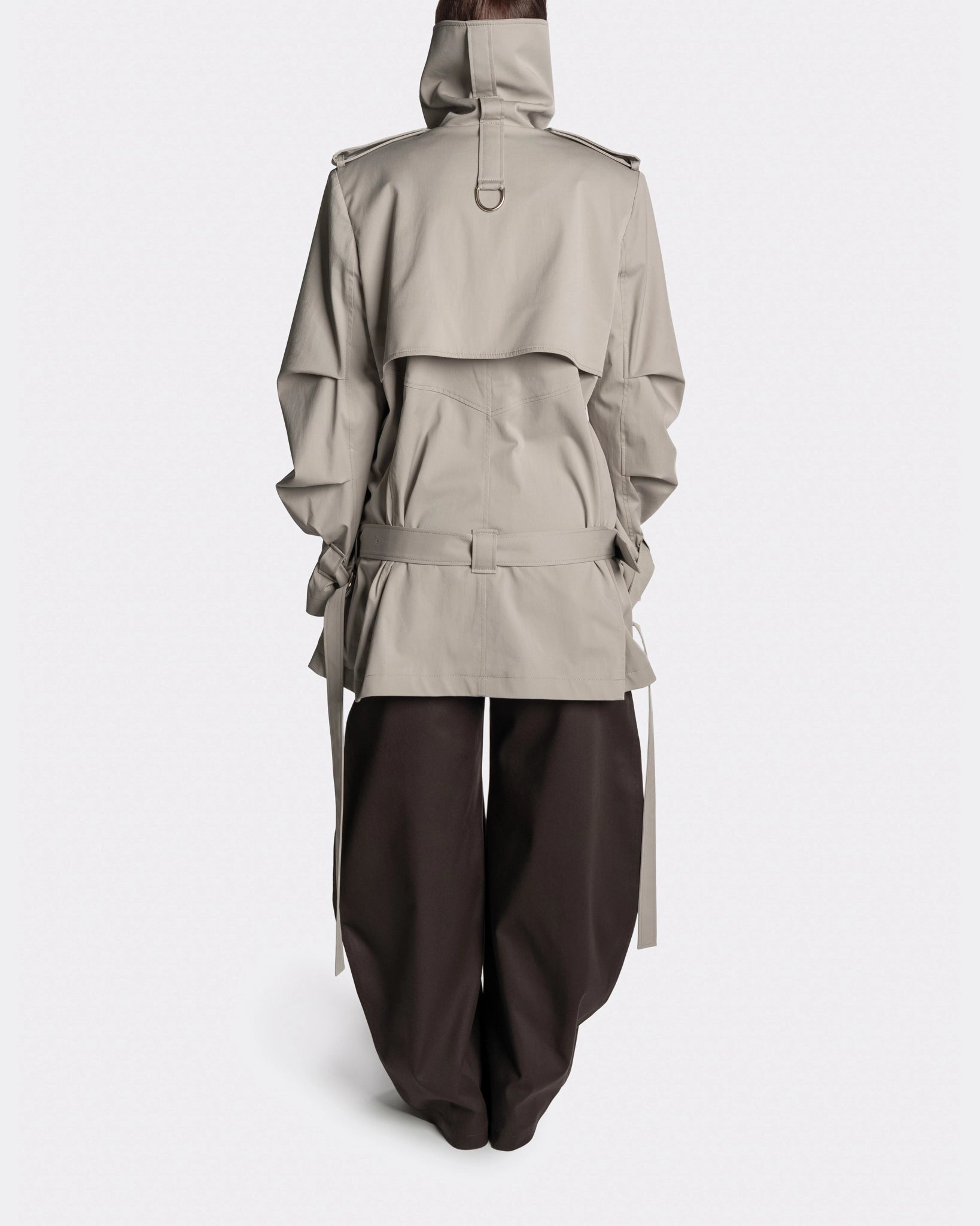 COLLAR TRENCH - Back | Nina Rajak Atelier