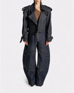 EDGE TRENCH RAW DENIM
