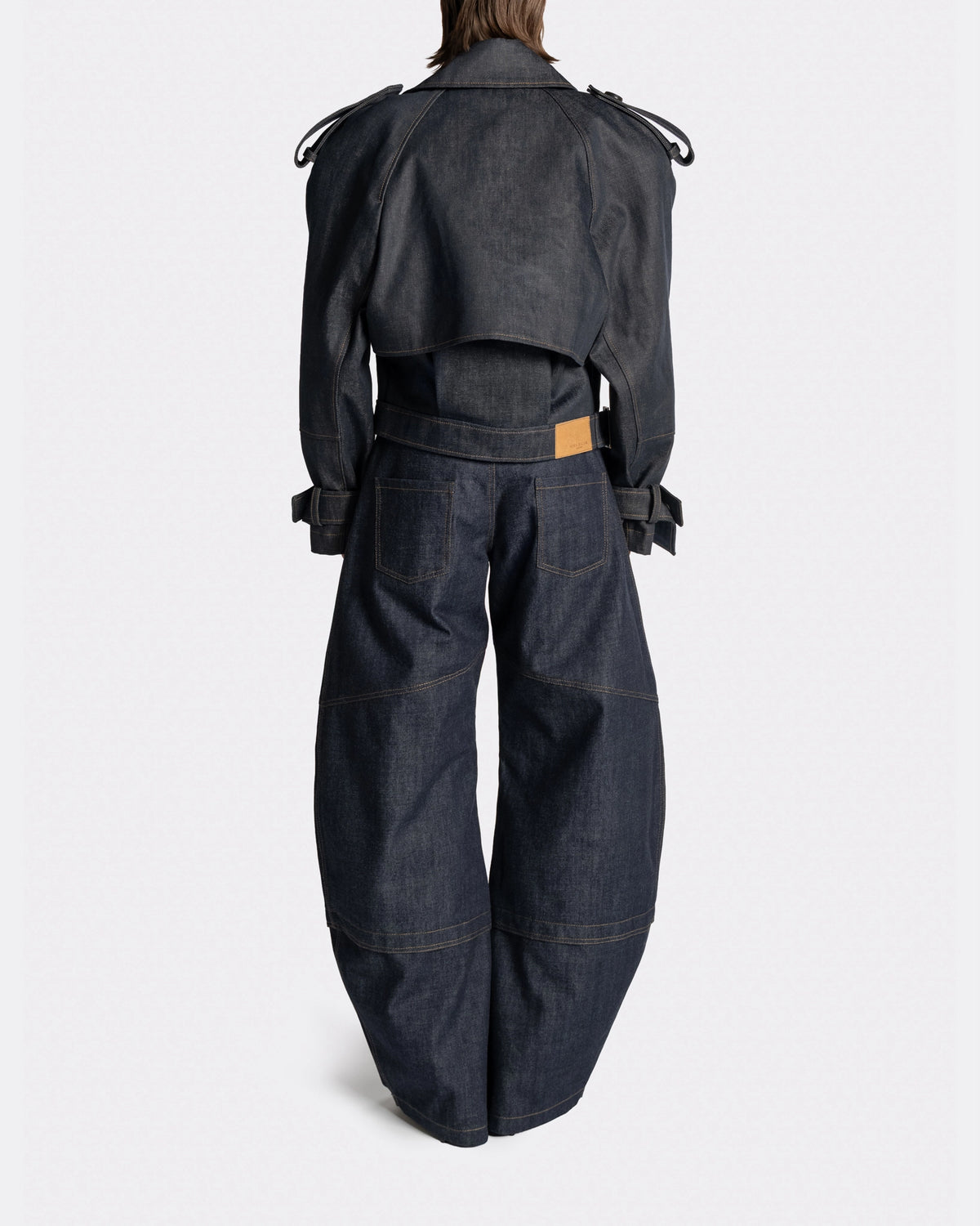 EDGE TRENCH RAW DENIM