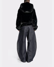 FUR JACKET WITH HOODIE