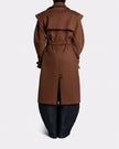 ATTENTIVE COAT Brown Back