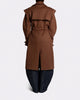 ATTENTIVE COAT Brown Back