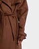 ATTENTIVE COAT Brown Detail
