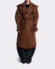 ATTENTIVE COAT Brown Front