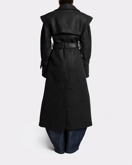 BELTED WOOL COAT