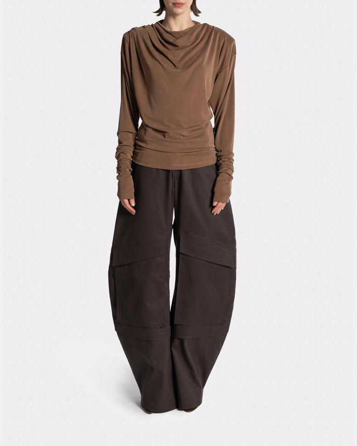 DRAPED SHIRT