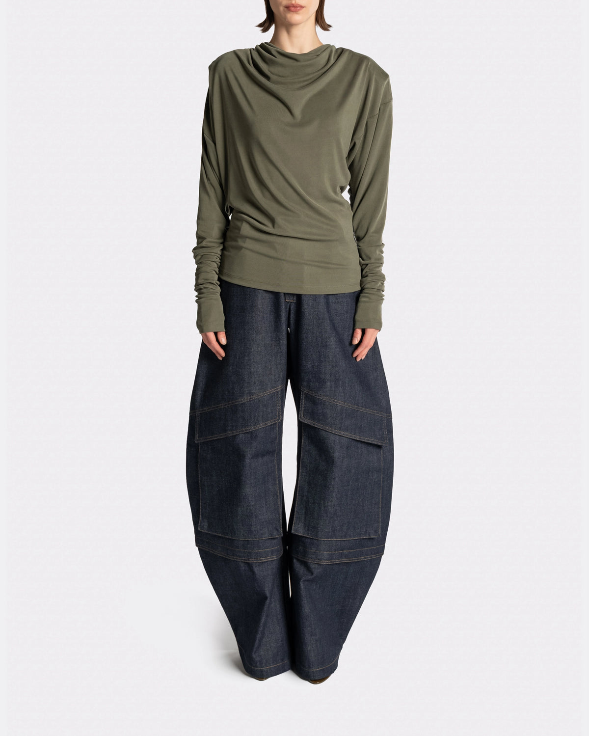 DRAPED SHIRT