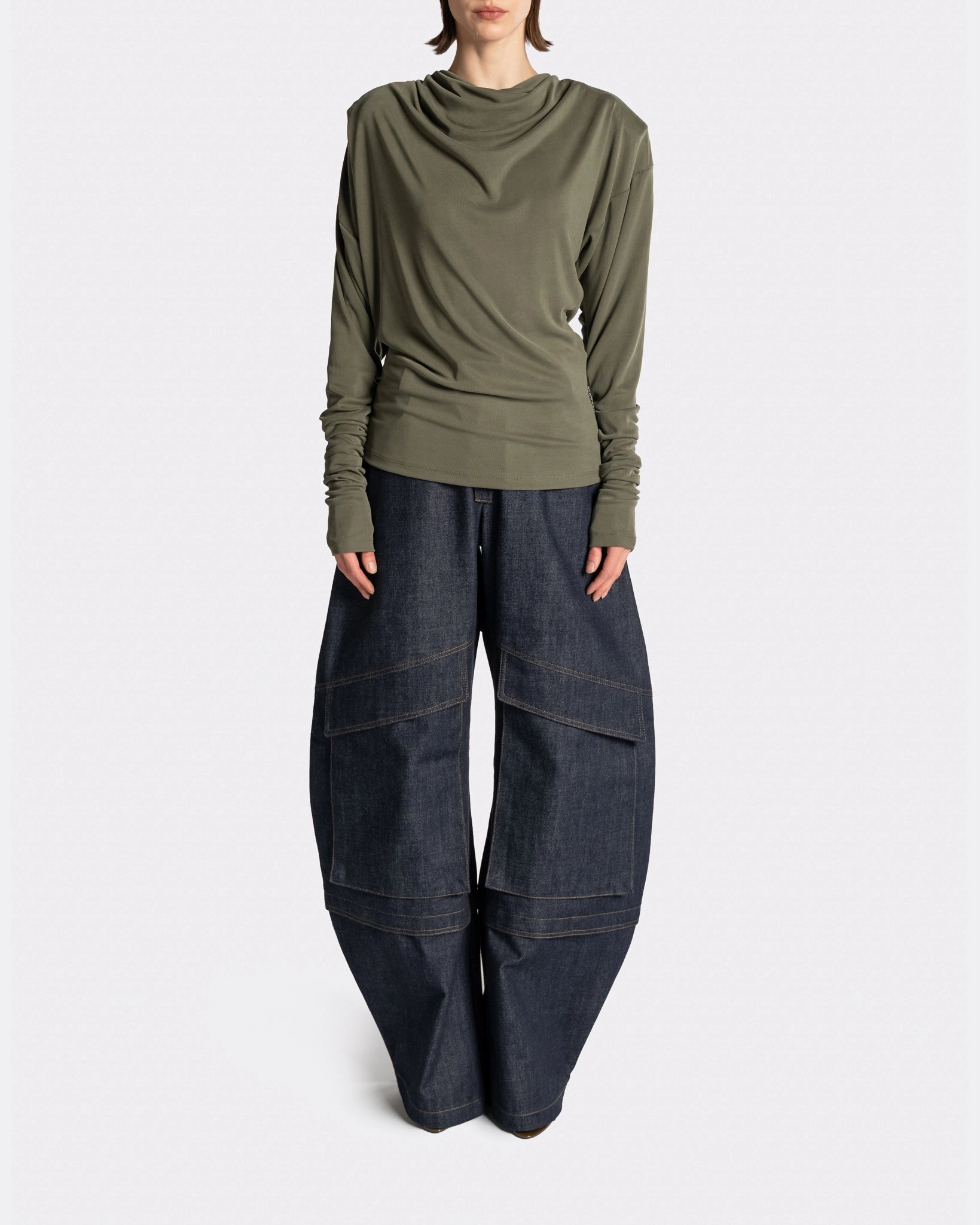 DRAPED SHIRT