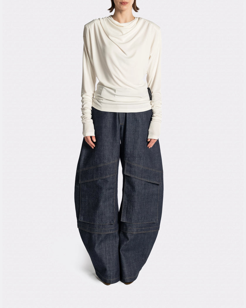DRAPED SHIRT