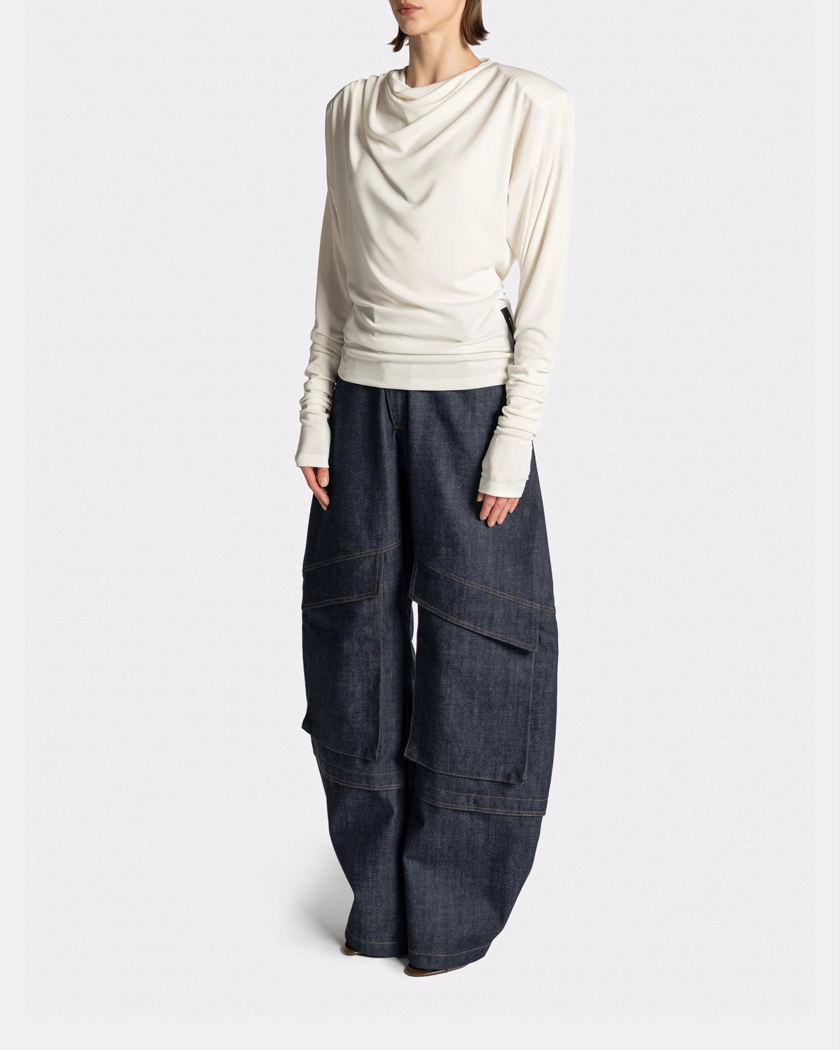 DRAPED SHIRT