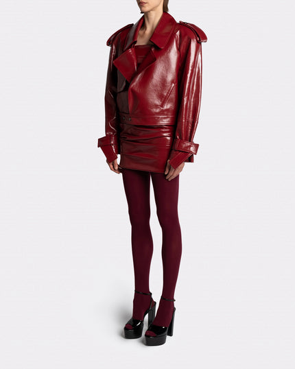 VEGAN LEATHER  RED LABEL JACKET