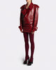 VEGAN LEATHER  RED LABEL JACKET