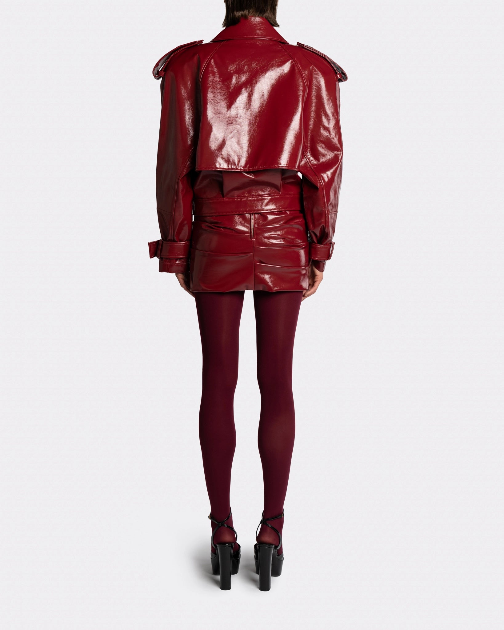 VEGAN LEATHER  RED LABEL JACKET