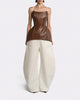 ICON LEATHER BROWN CORSET