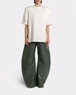 VEGAN LEATHER GREEN PANTS