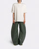 VEGAN LEATHER GREEN PANTS