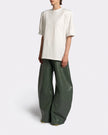 VEGAN LEATHER GREEN PANTS