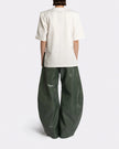 VEGAN LEATHER GREEN PANTS