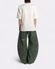 VEGAN LEATHER GREEN PANTS