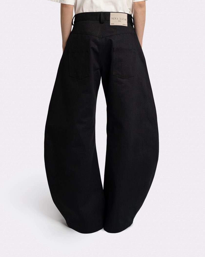 ROUND LEG / WIDE BLACK