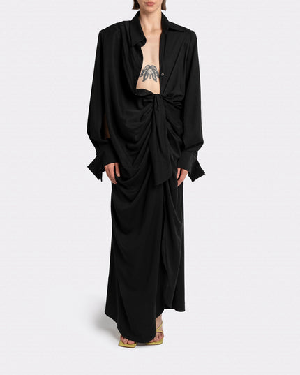 DRAPED BLACK