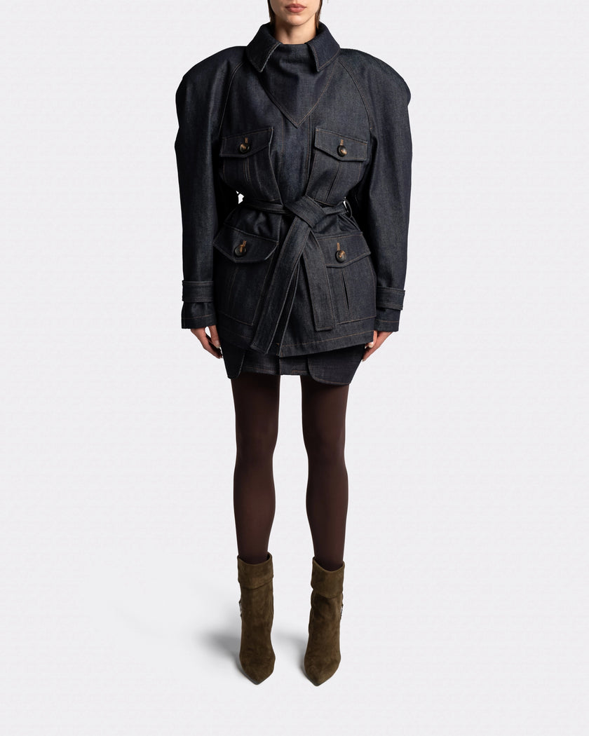 ROUND SLEAVE PARKA JACKET