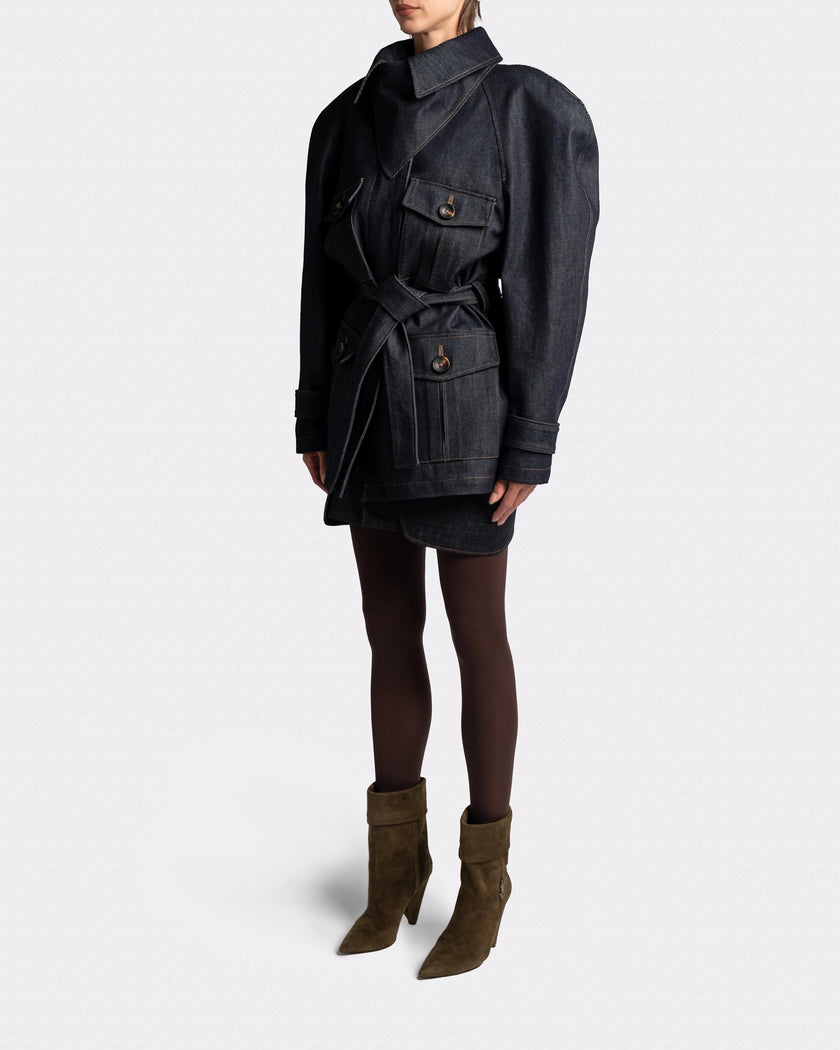 ROUND SLEAVE PARKA JACKET