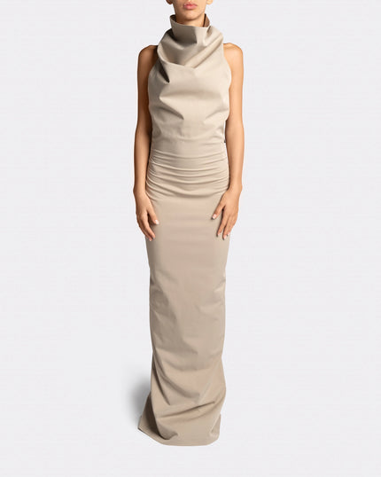 HIGH NECK LONG DRESS