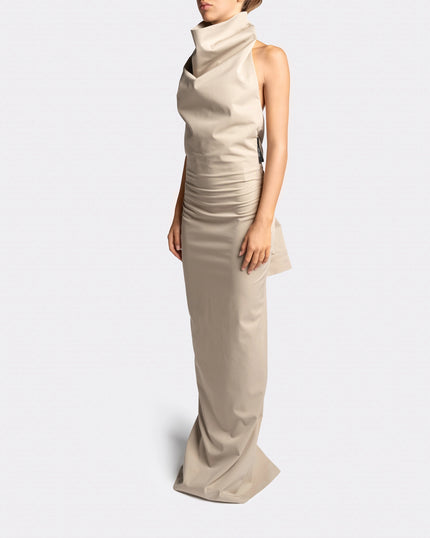 HIGH NECK LONG DRESS