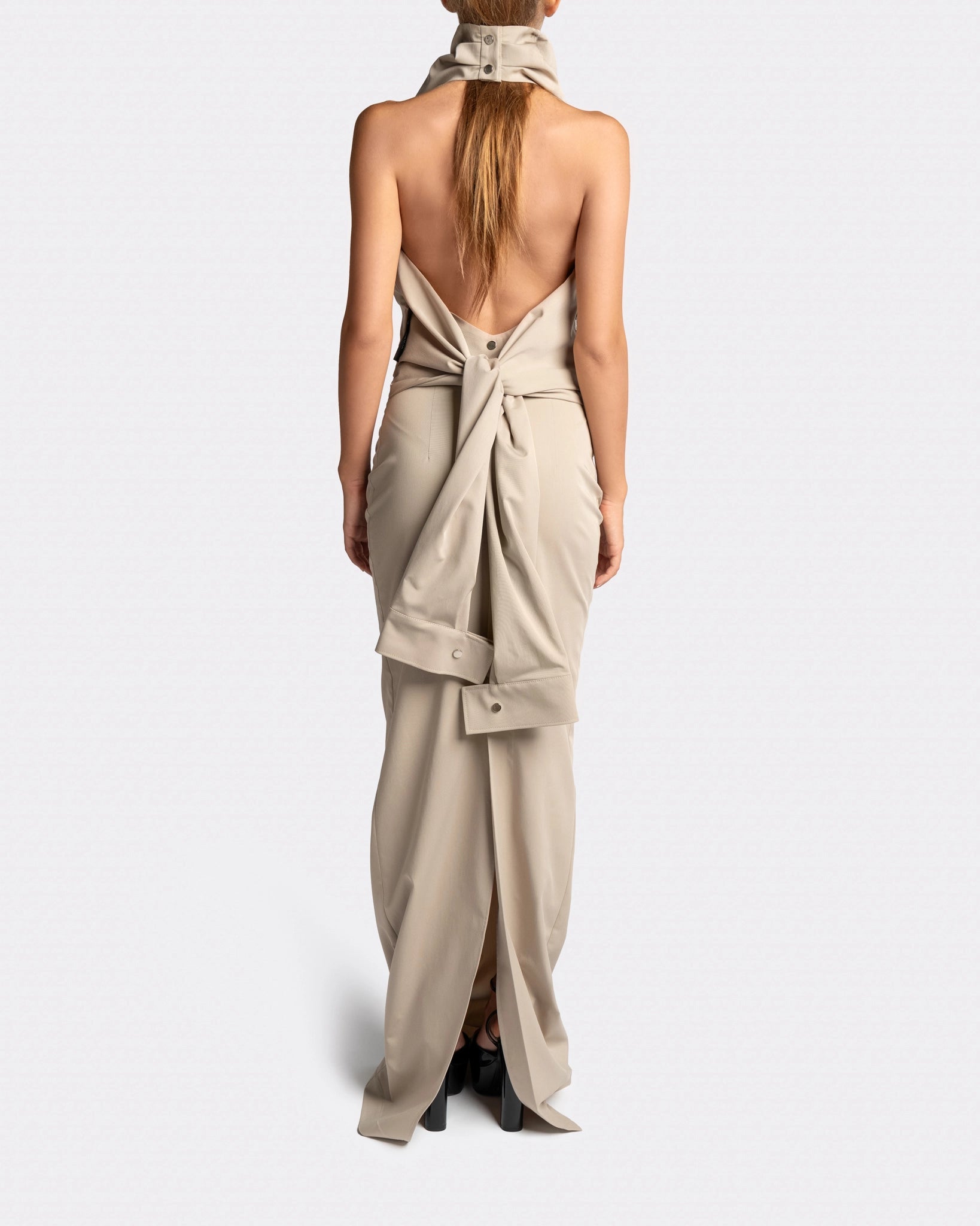 HIGH NECK LONG DRESS