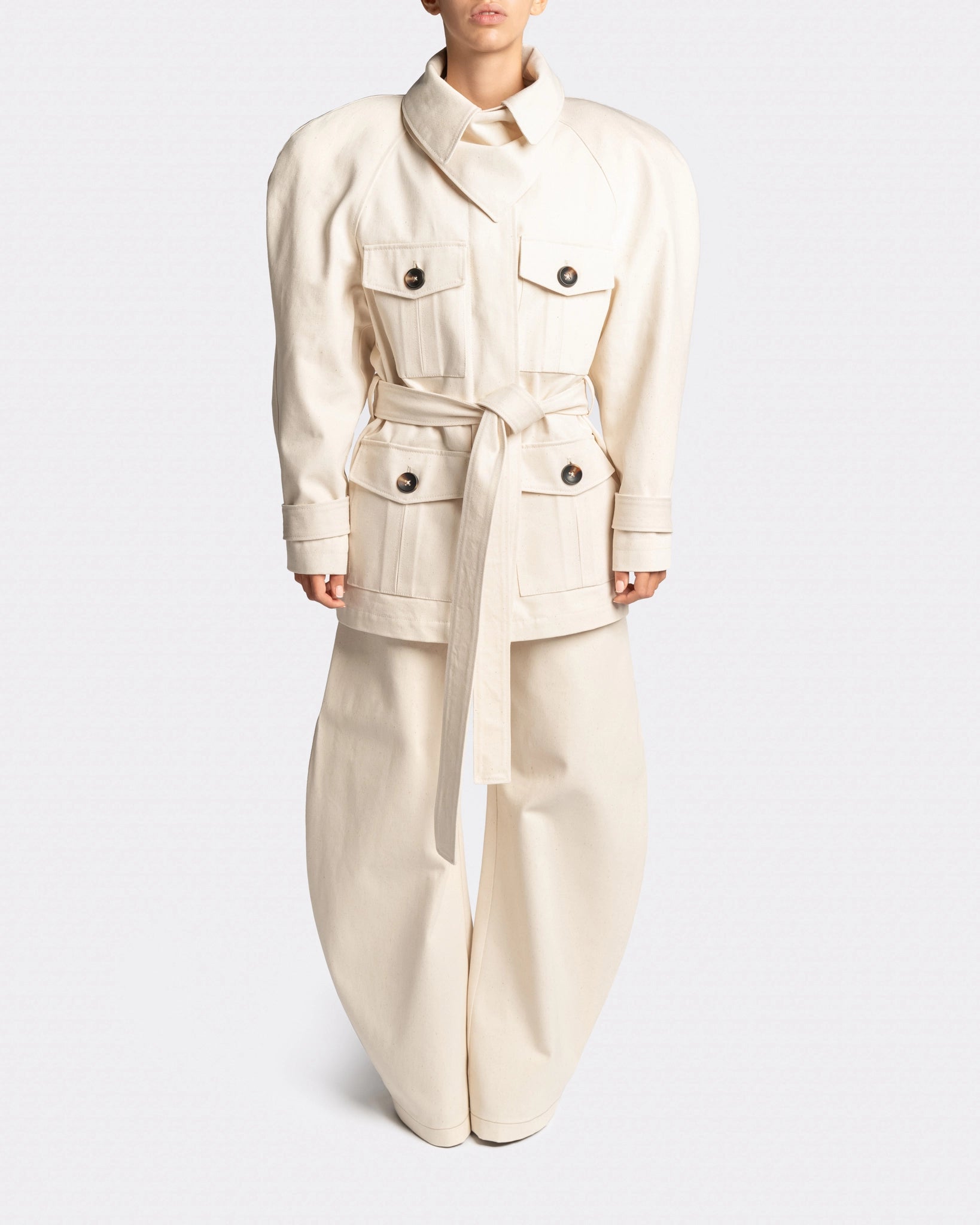 ROUND SLEAVE PARKA JACKET