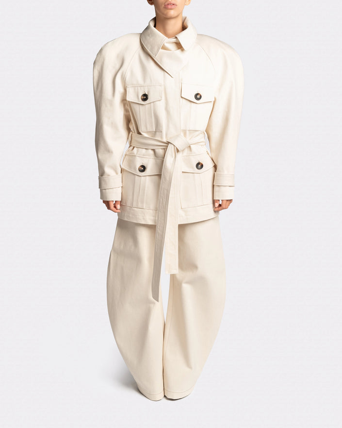 ROUND SLEAVE PARKA JACKET