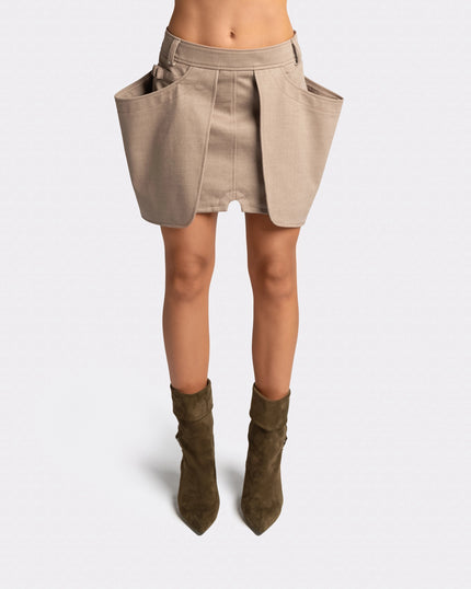 DOUBLE POCKET SKIRT