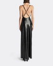 SLIP PU LEATHER DRESS