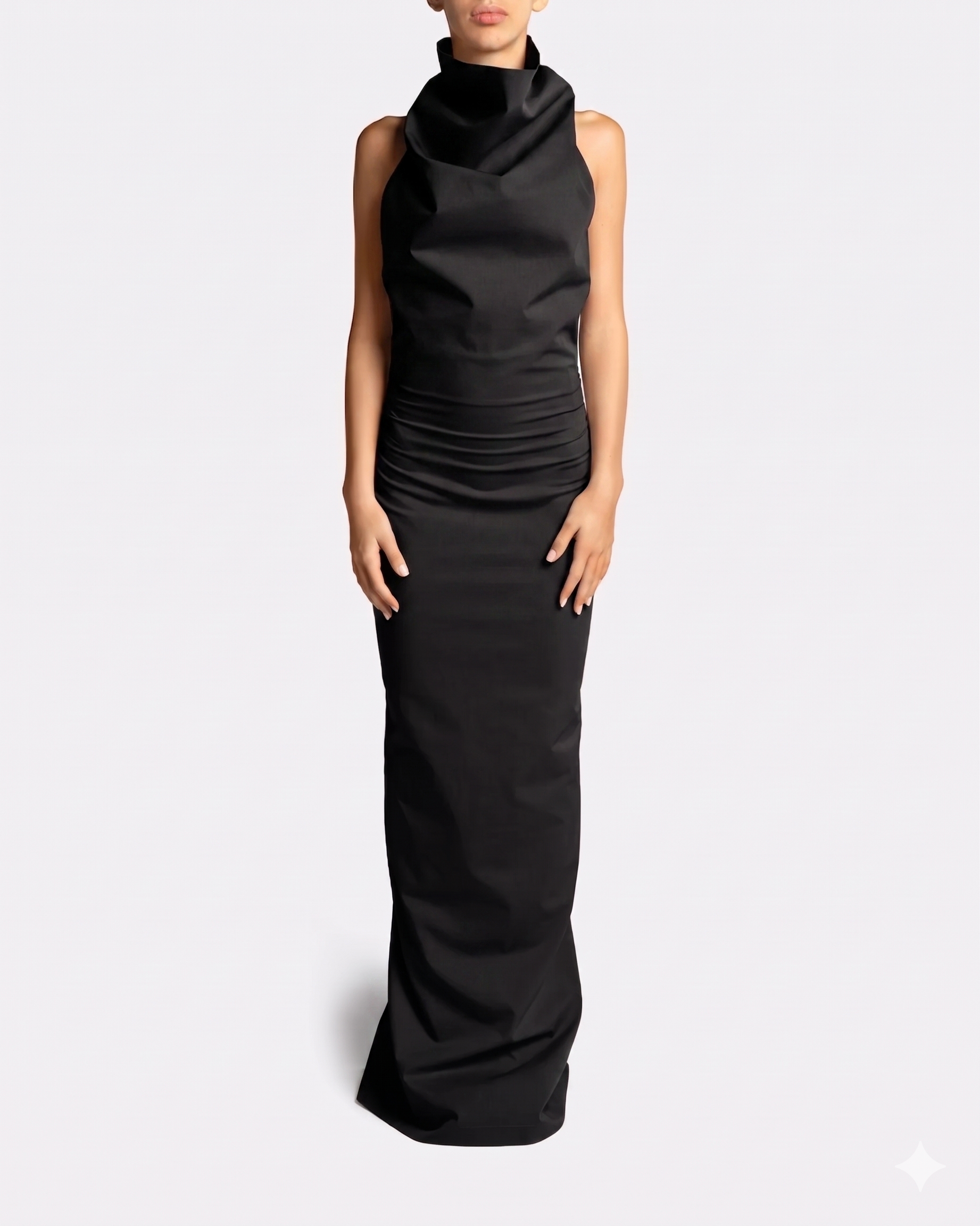 HIGH NECK LONG DRESS