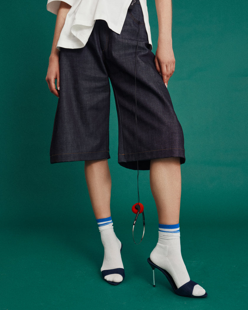 BERMUDA WIDE DENIM