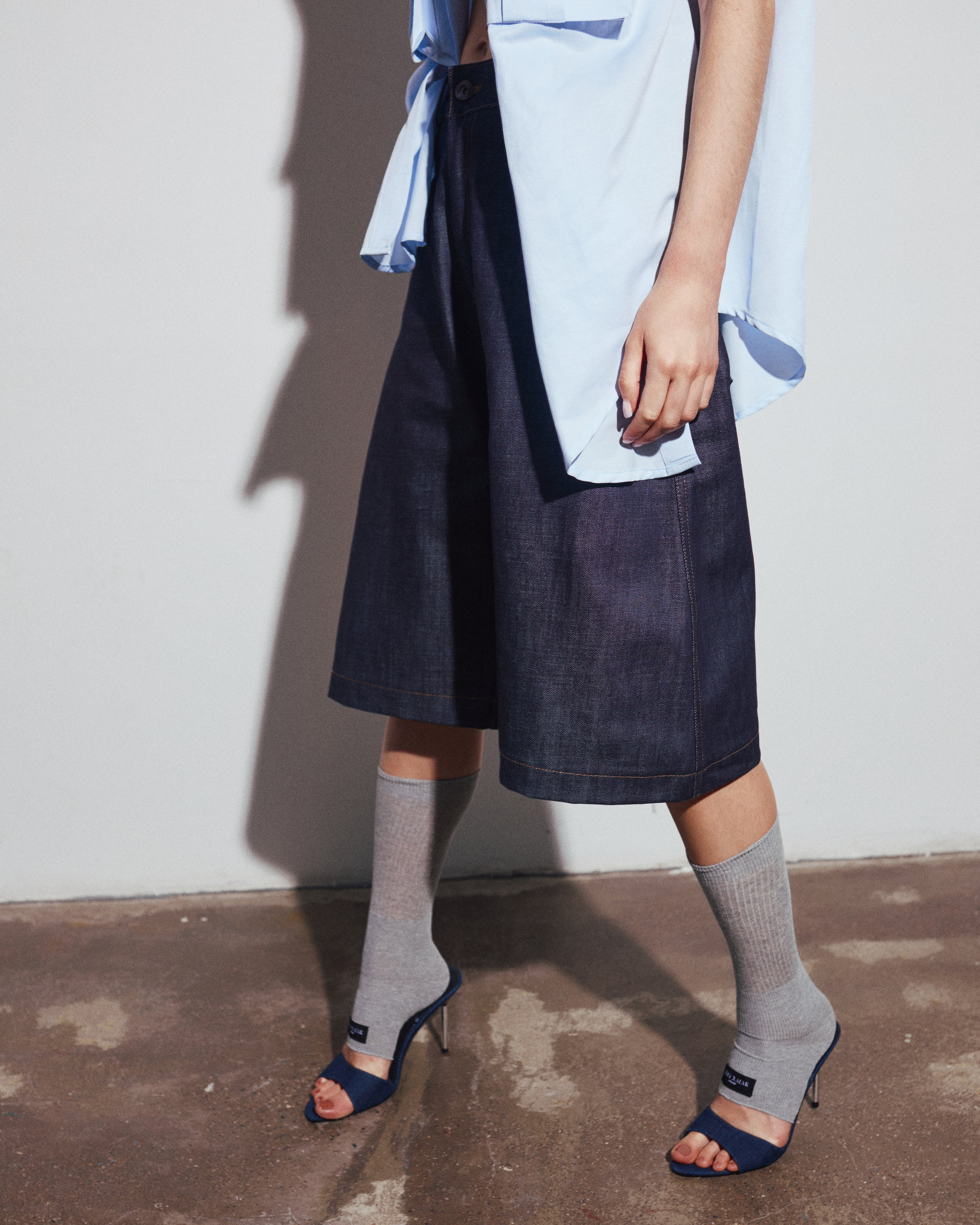 BERMUDA WIDE DENIM