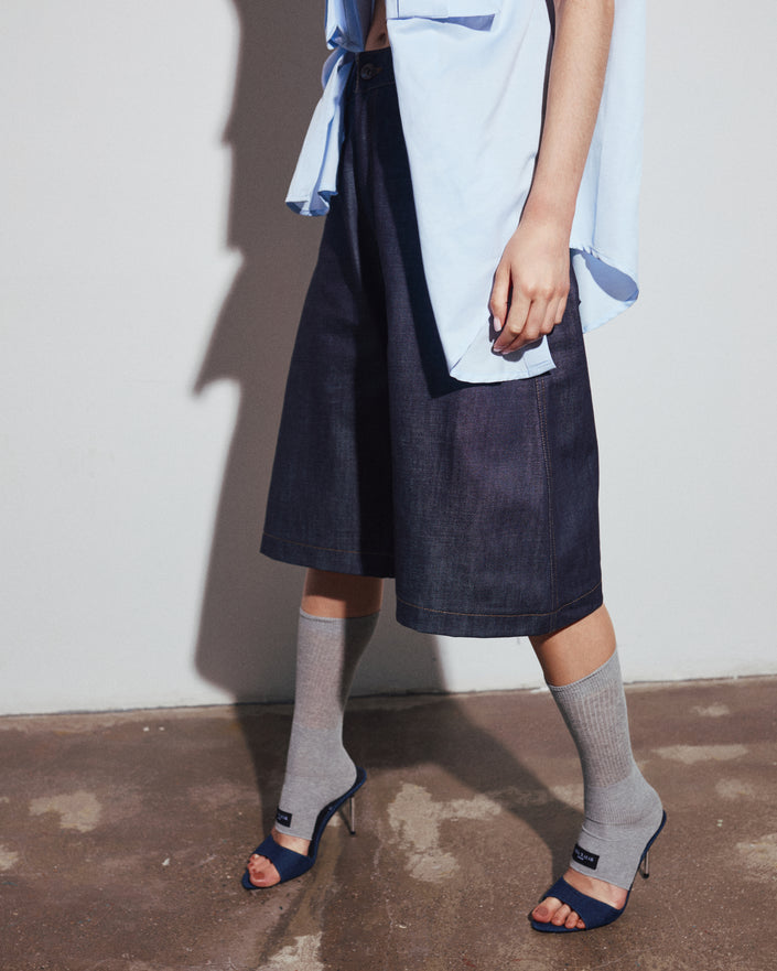 BERMUDA WIDE DENIM
