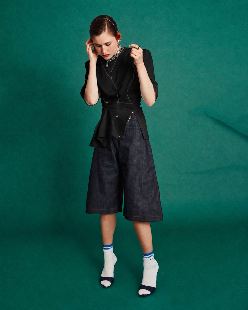 BUTTON-UP T-SHIRT