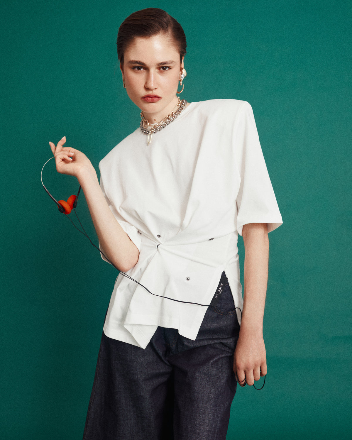 BUTTON-UP T-SHIRT